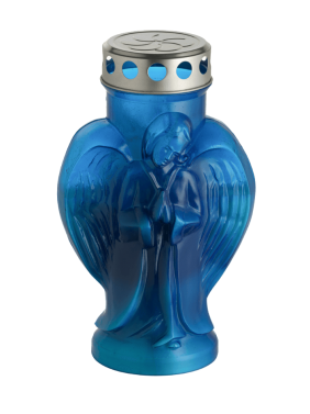 Nagrobna sveča Angel modra